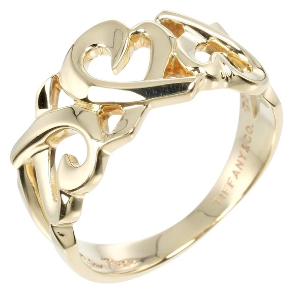 【ユーズド品】TIFFANY　Triple Loving Heart　＊549 Tiffany & Co Sterling Triple Loving Heart Ring Paloma